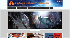 Desktop Screenshot of escapevelocitygames.com